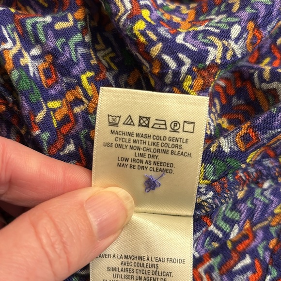 Maeve Anthropologie Lila Tank Pintuck Confetti Button Front Top Blouse Size S - Picture 12 of 15